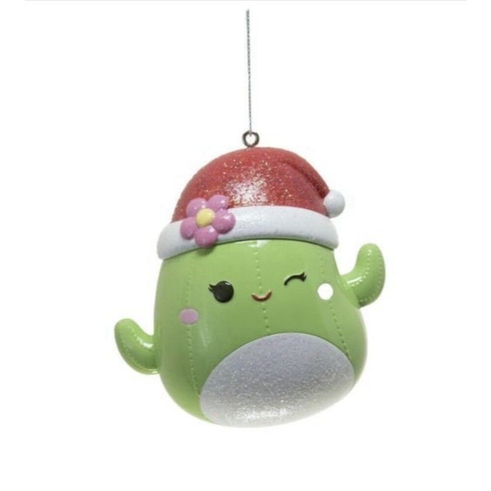 Kurt Adler Maritza The Cactus  Squishmallows Ornament 3" H x 3.1" W
